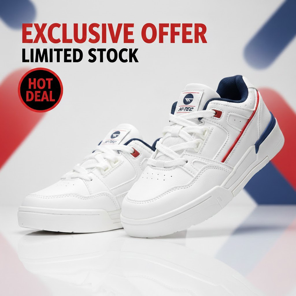 HITEC Freeline Low JNR White-Red-Blue