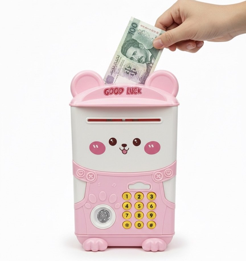 حصالة "Music Saving Box" الذكية للأطفال – الخزنة الإلكترونية التفاعلية لتعليم الادخار بلمسة مرح