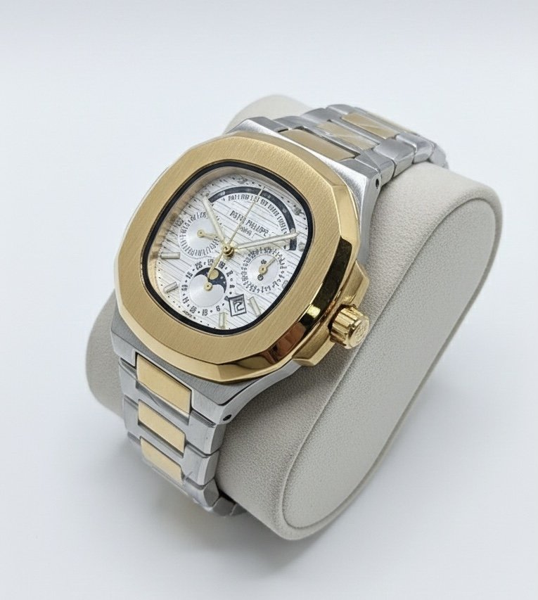 ساعة Patek Philippe Geneve الإصدار المعقد – تحفة فنية تجمع بين الهيبة والوظائف المتعددة