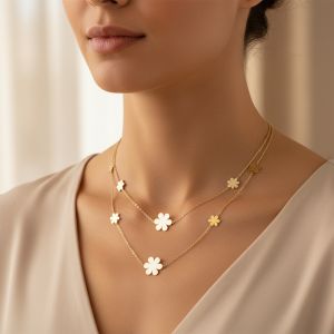 Collier Double Chaine N°60